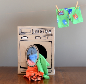 lavatrice cartone per bambini