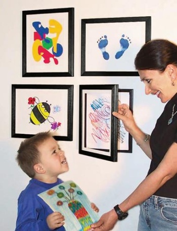 Cornice Porta Disegni Bambini A4, Cornici per Disegni Bambini, Cornice per  Disegni Bambini Apribile, Telaio per Quadri Cornici Foto da Parete Cornici